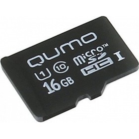 Micro SecureDigital 16Gb QUMO QM16GMICSDHC10U1NA {MicroSDHC Class 10 UHS-I}