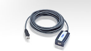 Кабель ATEN 5M USB 2.0 Extender (Daisy-chaining up to 25m) (UE250-AT)