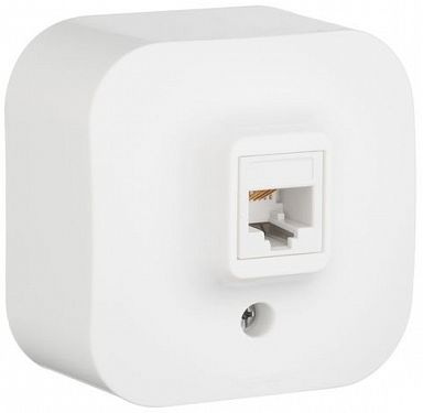 Розетка телефонная Legrand Quteo (782214) откр. белый