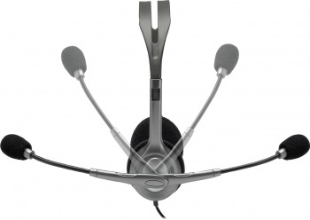 Наушники с микрофоном Logitech Stereo H110 серебристый 1.8м накладные оголовье (981-000459)