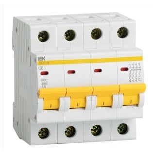 Iek MVA20-4-020-C Авт. выкл.ВА47-29 4Р 20А 4,5кА х-ка С ИЭК