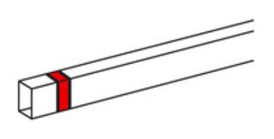 Накладка на стык 40x40мм METRA Legrand 638186