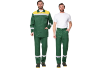 Костюм летний Прабо " Стандарт 1" зелёный/жёлтый р-р 52-54/182-188 31272