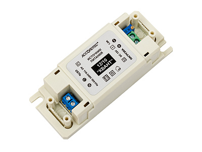 Источник стабилизированного питания, поставляется без сетевого кабеля, подключение сетевого кабеля и нагрузки - клеммные колодки под винт