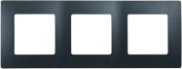 ETIKA Рамка 3поста цвет антрацит Legrand 672583