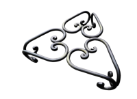 Подставка сувенир Обуховского завода Три сердца (h=5мм)