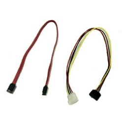 Gembird/Cablexpert Кабель SATA  интерфейсный (48см) 7pin/7pin и питания (15см) 4pin/15pin(CC-SATA)