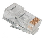 Коннектор ITK (CS3-1C5EF) кат.5e RJ45 прозрачный (упак.:1шт)