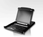 Квм консоль ATEN 17" 16-Port PS/2-USB VGA Single Rail LCD KVM Switch (CL5716M-ATA-RG)