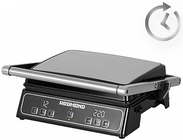 Электрогриль Redmond SteakMaster RGM-M809 2000Вт черный/серебристый