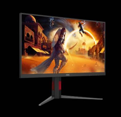 МОНИТОР 27" AOC Q27G4S Black-Red с поворотом экрана (IPS, 2560x1440, 300Hz, 0.3 ms, 178°/178°, 450 cd/m, 1500:1,+2xHDMI)