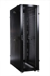 Шкаф серверный ПРОФ напольный 48U (600x1000) дверь перфор. 2 шт., черный, в сборе (ШТК-СП-48.6.10-44АА-9005)