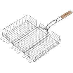 GRINDA Решетка-гриль "BARBECUE", объемная, нержавеющая сталь, 340х260мм [424732]