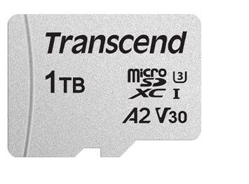 Флеш карта microSD 1TB Transcend microSDXC Class 10 UHS-I U3, V30, A2, (SD адаптер), TLC