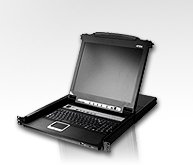 Квм консоль ATEN 17" 16-Port PS/2-USB VGA Single Rail LCD KVM Switch (CL5716M-ATA-RG)