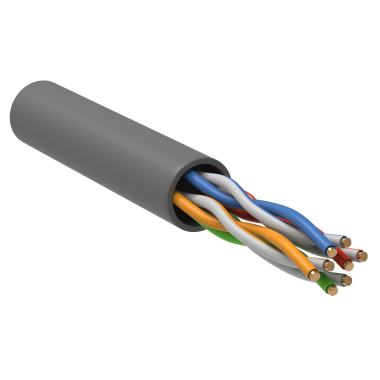 Кабель Каб. в. п. U/UTP кат. 5 CCA 4 пары PVC 1м сер. GENERICA (BC1-C504-111-305-G)