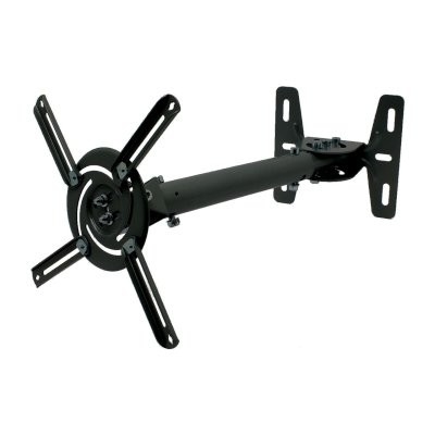 Wize WPB-B черный {Потолочные, Макс. крепежное расстояние 260х260, макс. вес нагрузки 12 кг, Наклон,поворот °+/-15, расстояние от стены/ потолка 43-64 см}