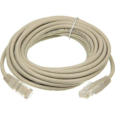 Патч-корд TWT UTP кат.5e, с заливными колпачками, 50.0 м, серый (TWT-45-45-50-GY)
