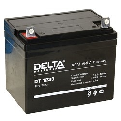 Delta DT 1233 (33 А\ч, 12В) свинцово- кислотный аккумулятор