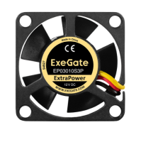 Вентилятор 12B DC ExeGate ExtraPower EP03010S3P (30x30x10 мм, Sleeve bearing (подшипник скольжения), 3pin, 10500RPM, 29dBA)