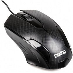 Мышь Dialog Pointer MOP-07U Black USB, оптическая, 3 кнопки + ролик