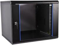 Шкаф коммутационный ЦМО ШРН-ЭКОНОМ (ШРН-Э-6.500-9005) настенный 6U 600x520мм пер.дв.стекл 75кг черный 470мм