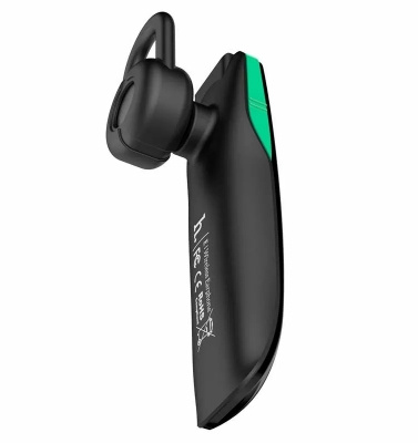 Наушники с микрофоном Hoco E1 черный внутриканальные BT крепление за ухом