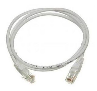 Патч-корд Lanmaster TWT-45-45-0.3-GY UTP вилка RJ-45-вилка RJ-45 кат.5е 0.3м серый ПВХ (уп.:1шт)