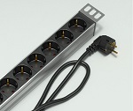 ЦМО Вертикальный блок розеток Rem-16 с авт. 16А, 20 Shuko, 16A, алюм., 33-38U, шнур 3 м. (R-16-20S-A-1420-3)