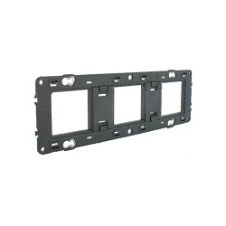 Legrand 080253 Суппорт, монтаж на винтах - Программа Batibox - вертикальный/горизонтальный монтаж - 3 -местный - 6/8 модулей