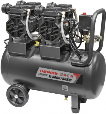 Компрессор поршневой Парма БМ K-3000/50БМ масляный 474л/мин 50л 3000Вт серый/черный