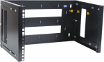 Кронштейн телекоммуникационный настенный 9U, регулируемая глубина 300-450 мм, цвет черный (КНО-М-9U-9005)
