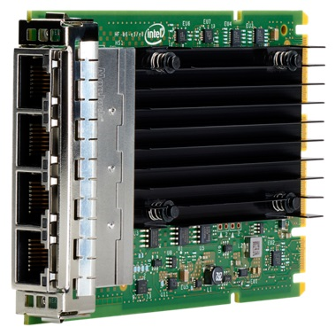 Сетевой адаптер HPE OCP3 Adapter, I350-T4, 4x1Gb BASE-T, PCIe(2.1), Intel, for DL325/DL385 Gen10 Plus (P08449-B21)