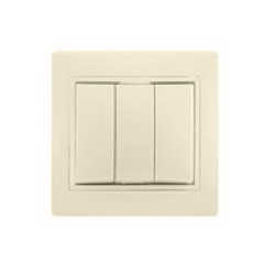 Iek EVK30-K33-10-DM ВС10-3-0-ККм Выключатель 3кл 10А КВАРТА (кремовый)