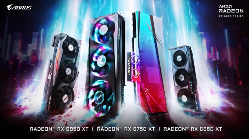 Компания GIGABYTE выпускает графические платы AMD Radeon™ RX 6950 XT, Radeon RX 6750 XT и Radeon RX 6650 XT серии в фирменном оригинальном исполнении