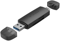 Картридер Vention USB 3.0 A+C (SD+TF) Черный Vention CLKB0