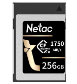 Карта памяти Netac CF2000 CFexpress™ PCIe Gen 3x2 Type B cards 256GB, R/W up to 1750MB/1650MB/s