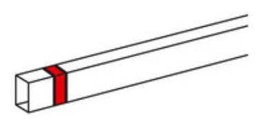 Накладка на стык 16x16мм METRA Legrand 638116