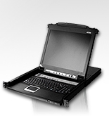 Квм консоль ATEN 19" 16-Port PS/2-USB VGA Single Rail LCD KVM Switch (CL5716N-ATA-RG)