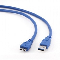 Gembird PRO USB 3.0 кабель для соед. 1.8м  А-microB (5 pin)  позол.конт., пакет [CCP-mUSB3-AMBM-6]