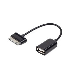 Gembird/Cablexpert A-OTG-AF30P-001 Кабель USB 2.0 OTG ,  USBAF/BM30pin, для планшетов Samsung, 0.15м, пакет
