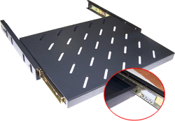 Полка выдвижная 4 точки, для напольных шкафов глубиной 600 мм, нагрузка - 20 кг (TWT-CBB-SM-6/20)