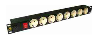 Блок распределения питания Lanmaster LAN-EP19-8P/S-1.8M гор.размещ. 8xSchuko базовые 10A C14 1.8м