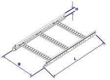 Dkc LL5030 Лестничный лоток 50х300, L3000