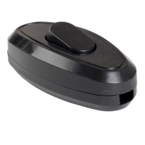 Iek EVB10-K02-10 ВБ-01Ч Выключатель одноклавишный разборный для бра, черный IEK