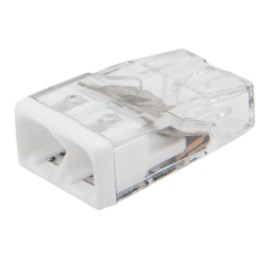 Rexant 07-3211-5 Экспресс-клемма   СМК 2273-202, 2-проводная 0.5-2.5 мм?, прозрачная, блистер (5 шт./уп.)