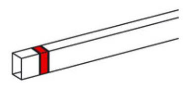 Накладка на стык 40x16мм METRA Legrand 638156