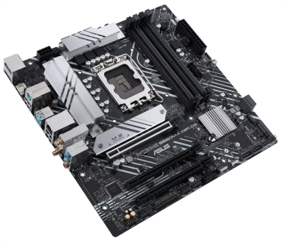 Материнская плата ASUS PRIME B660M-A WIFI D4, LGA1700, B660, 4*DDR4, DP+ 2* HDMI, SATA3 + RAID, Audio, Gb LAN, USB 3.2*6, USB 2.0*6, COM*1 header, LPT*1 header (w/o cable), mATX ; 90MB1AE0-M0EAY0 (PRIME B660M-A WIFI D4)