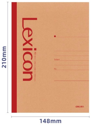 Тетрадь Deli 23212 A5 100л линейка ассорти