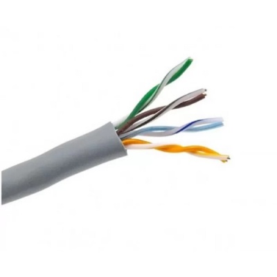 Кабель UTP 4PR 24AWG CU (медь) CAT5e 100 МГц PVC серый бухта 50 м, REXANT REXANT 01-0043-50